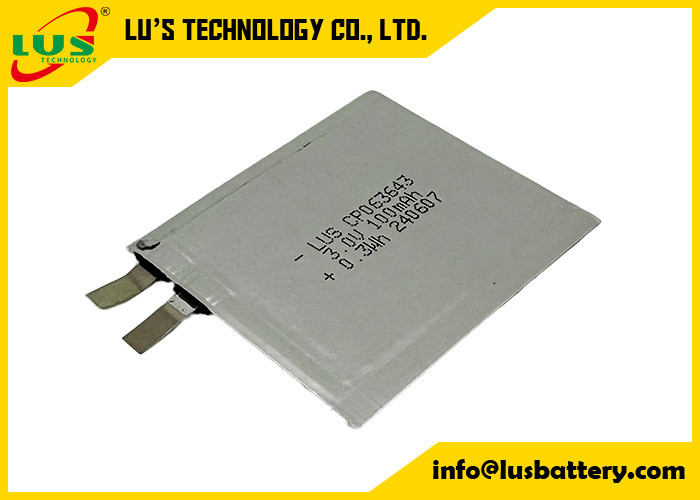 CP063643 3,0 volts 100 mAh Petite batterie au lithium 3V CP063643 Batterie ultrafin pour IOT/RFID