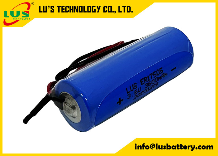 Batterie non rechargeable 3600mAh 3,6 volts ER17505 Chlorure de lithium thionyle Batterie terminaux personnalisés