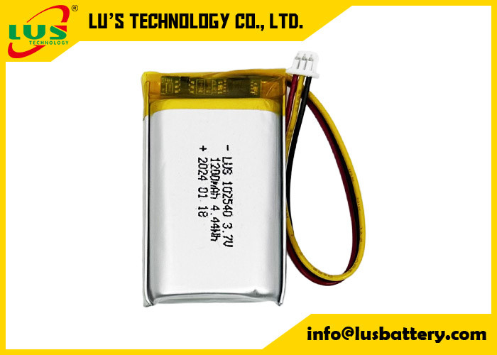 Batterie à base de lipolymère 4,44Wh 3,7 V Batterie Lipo 1200mAh LP102540 batterie au lithium cellule de batterie 3,7 V