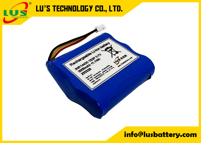 INR14430 3,7V 3000mah Batterie au lithium-ion 1S3P batterie rechargeable au lithium-ion