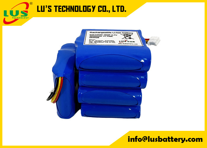 INR14430 3,7V 3000mah Batterie au lithium-ion 1S3P batterie rechargeable au lithium-ion