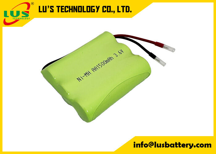 3.6volt 1500mah batterie rechargeable taille AA NIMH batterie 3.6V personnalisée