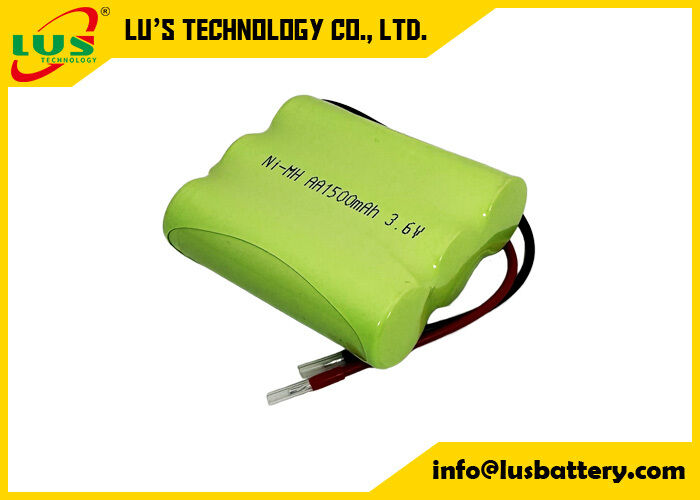 3.6volt 1500mah batterie rechargeable taille AA NIMH batterie 3.6V personnalisée