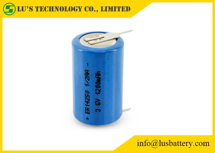 Cellule primaire multi de la fonction 1/2 aa ER14250M Disposable Lithium Battery 3.6V 0.75ah 750mah 3.6v