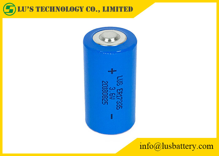 Stockage régulateur de service ER17335 1900mah 3.6V des cellules 30C de chlorure de thionyle de lithium