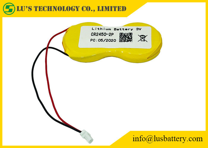Cellule de bouton de lithium d'ECR2450 Limno2 1200mah 3v pour des étiquettes